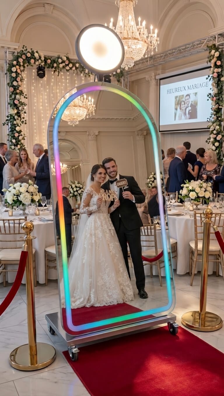 photobooth miroir mariage valais domaine viticole